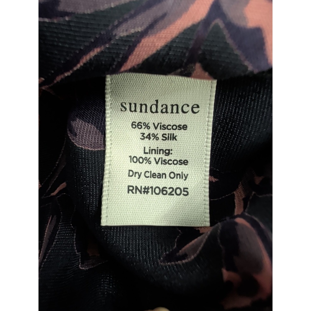 Sundance Purple Burnout Velvet Floral Vine Top Balloon Sleeve Boho Sz PS Witchy - Picture 9 of 9